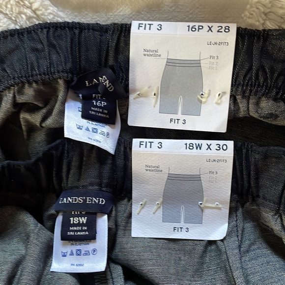 LANDS’ END Pants 16P & 18W  NWT - Picture 4 of 4